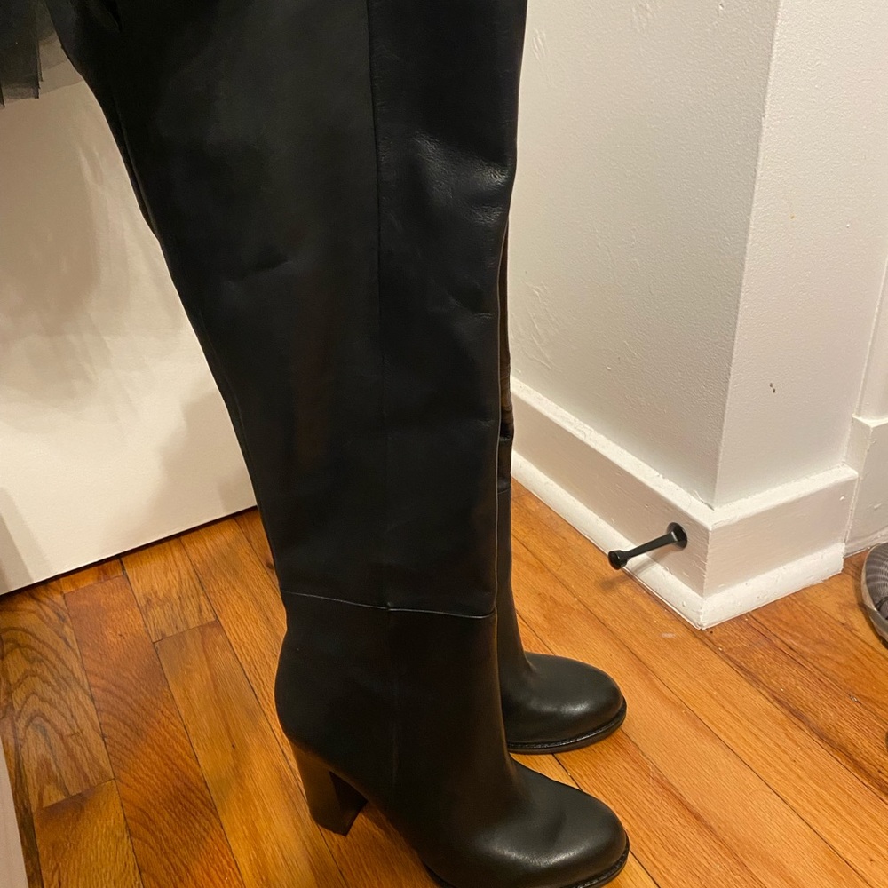 Sam Edelman tall black leather boots